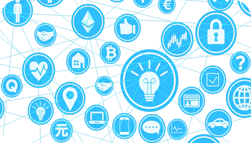 数々のいろいろなものを示すアイコンたちのイラスト